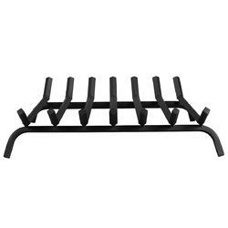30" Iron Fireplace Log Grate Firewood Burning Rack