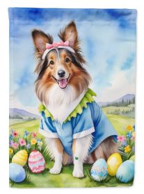 Sheltie Easter Egg Hunt Garden Flag Mailbox Flag Decorative Yard Flag Banner Outside Patio Artwork Yard Flower Beds, Garden Size, Multicolor