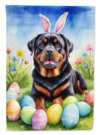 Rottweiler Easter Egg Hunt Garden Flag Mailbox Flag Decorative Yard Flag Banner Outside Patio Artwork Yard Flower Beds, Garden Size, Multicolor