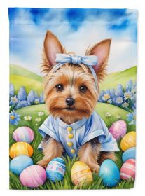 Silky Terrier Easter Egg Hunt Garden Flag Mailbox Flag Decorative Yard Flag Banner Outside Patio Artwork Yard Flower Beds, Garden Size, Multicolo