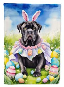 Cane Corso Easter Egg Hunt House Flag Large Porch Sleeve Pole Decorative Outside Yard Banner Artwork Wall Hanging, Polyester, House Size, Multico