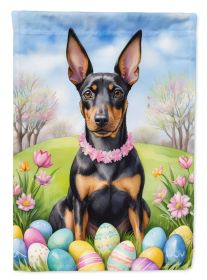 Manchester Terrier Easter Egg Hunt Garden Flag Mailbox Flag Decorative Yard Flag Banner Outside Patio Artwork Yard Flower Beds, Garden Size