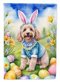 Cockapoo Easter Egg Hunt Garden Flag Mailbox Flag Decorative Yard Flag Banner Outside Patio Artwork Yard Flower Beds, Garden Size, Multicolor