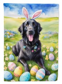 Flat-Coated Retriever Easter Egg Hunt Garden Flag Mailbox Flag Decorative Yard Flag Banner Outside Patio Artwork Yard Flower Beds, Garden Size
