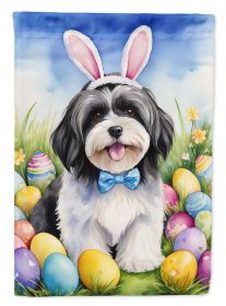 Havanese Easter Egg Hunt Garden Flag Mailbox Flag Decorative Yard Flag Banner Outside Patio Artwork Yard Flower Beds, Garden Size, Multicolor