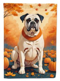 White Boxer Fall Garden Flag Mailbox Flag Decorative Yard Flag Banner Outside Patio Artwork Yard Flower Beds, Garden Size, Multicolor