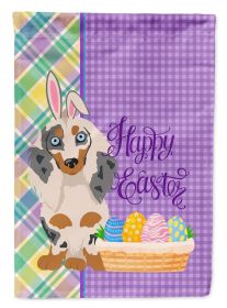 Longhair Cream Dapple Dachshund Easter Garden Flag Mailbox Flag Decorative Yard Flag Banner Outside Patio Artwork Yard Flower Beds, Garden Size