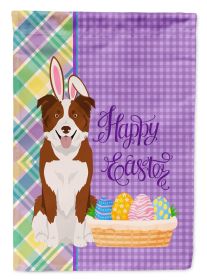 Red and White Border Collie Easter Garden Flag Mailbox Flag Decorative Yard Flag Banner Outside Patio Artwork Yard Flower Beds, Garden Size