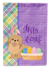 Gold Pekingese Easter Garden Flag Mailbox Flag Decorative Yard Flag Banner Outside Patio Artwork Yard Flower Beds, Garden Size, Multicolor