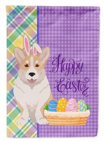 Fawn Cardigan Corgi Easter Garden Flag Mailbox Flag Decorative Yard Flag Banner Outside Patio Artwork Yard Flower Beds, Garden Size, Multicolor