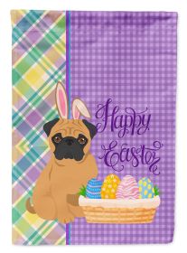 Apricot Pug Easter Garden Flag Mailbox Flag Decorative Yard Flag Banner Outside Patio Artwork Yard Flower Beds, Garden Size, Multicolor
