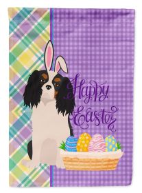 Tricolor Cavalier Spaniel Easter Garden Flag Mailbox Flag Decorative Yard Flag Banner Outside Patio Artwork Yard Flower Beds, Garden Size, Multic