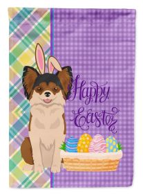 Longhaired Black and Red Chihuahua Easter Garden Flag Mailbox Flag Decorative Yard Flag Banner Outside Patio Artwork Yard Flower Beds, Garden Siz