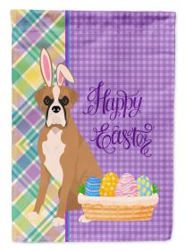 Natural Eared Fawn Boxer Easter Garden Flag Mailbox Flag Decorative Yard Flag Banner Outside Patio Artwork Yard Flower Beds, Garden Size, Multico