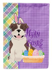 Brindle English Bulldog Easter Garden Flag Mailbox Flag Decorative Yard Flag Banner Outside Patio Artwork Yard Flower Beds, Garden Size, Multicol