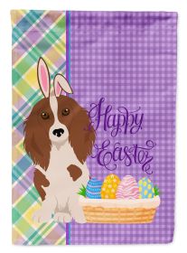 Longhair Red Pedbald Dachshund Easter Garden Flag Mailbox Flag Decorative Yard Flag Banner Outside Patio Artwork Yard Flower Beds, Garden Size