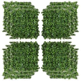 Artificial Grass Wall Panel Backdrop, 12 20" x 20" Boxwood UV Protection Privacy Coverage Panels for Indoor & Outdoor Decor, Wall & Fence Coverin