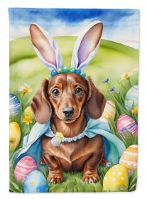 Dachshund Easter Egg Hunt Garden Flag Mailbox Flag Decorative Yard Flag Banner Outside Patio Artwork Yard Flower Beds, Garden Size, Multicolor (Default: Default)
